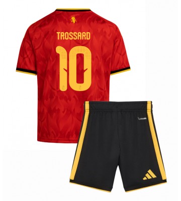 Belgien Leandro Trossard #10 Hjemmebanetrøje Børn VM 2026 Kortærmet (+ Korte bukser)